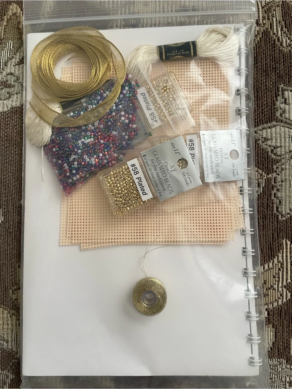 SJ Designs Twirling Trees & Hearts Perforated Paper and Bead 3D Ornament Kits